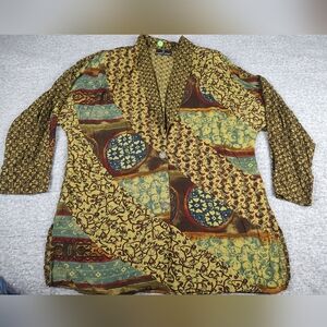 Carole Little Multicolor Patchwork Blazer Jacket 16